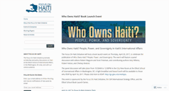 Desktop Screenshot of focusonhaiti.org