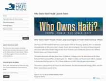 Tablet Screenshot of focusonhaiti.org